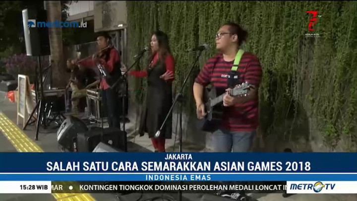 Hiburan Asian Games di Pedestrian