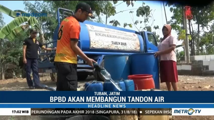 Tuban Kekeringan, BPBD Bangun Tandon Air