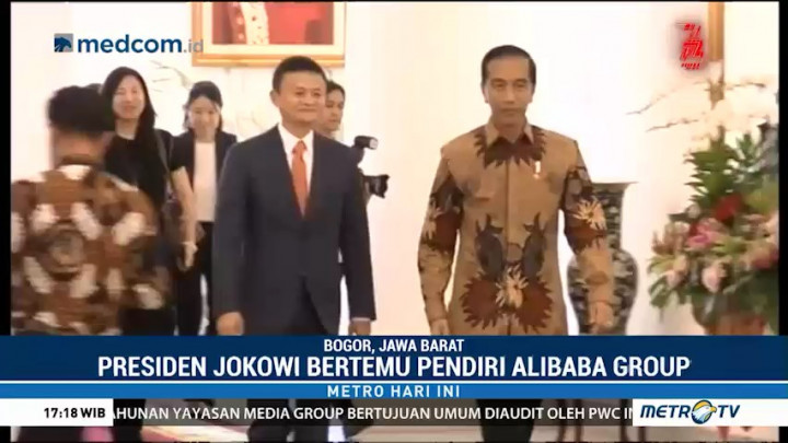 Jokowi Bertemu Pendiri Alibaba di Istana Bogor
