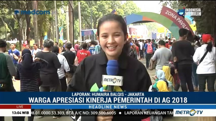 Warga Apresiasi Kinerja Pemerintah di Asian Games 2018