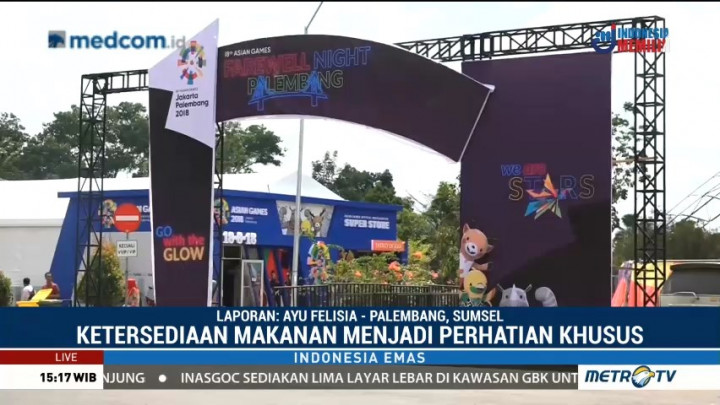 Suasana Jelang Penutupan Asian Games 2018 di Palembang