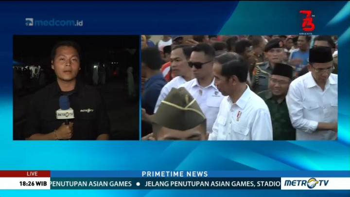 Jokowi Gelar Nobar Penutupan Asian Games di Lombok
