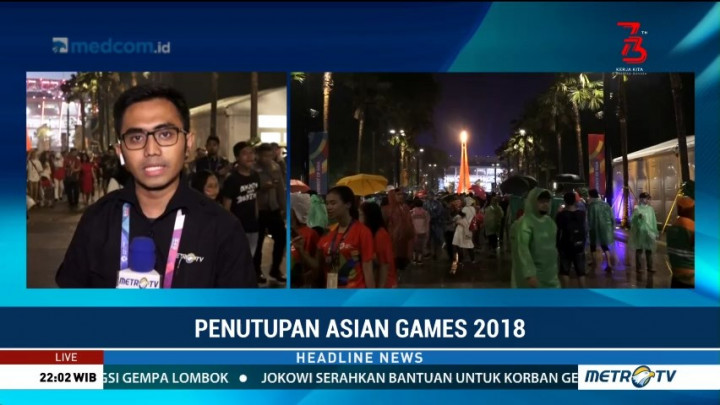 Situasi GBK Pascapenutupan Asian Games 2018