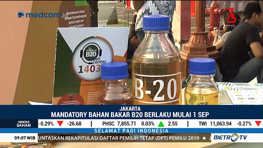 Peluncuran Mandatori B20 Dapat Menghemat Pengeluaran Negara