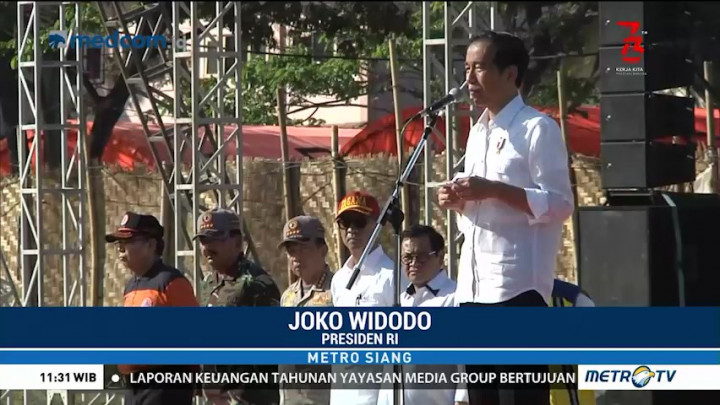 Jokowi Gelar Apel Siaga NTB Bangun Kembali