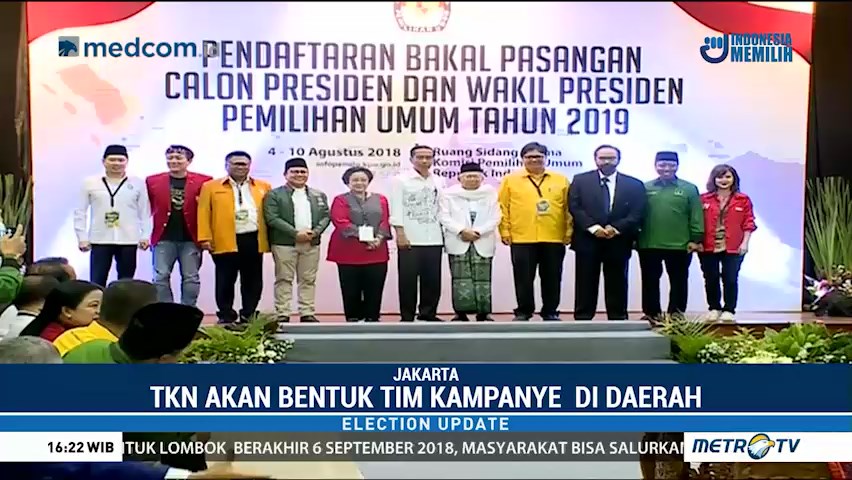 Koalisi Jokowi-Ma'ruf akan Bentuk Tim Kampanye di Tingkat Daerah