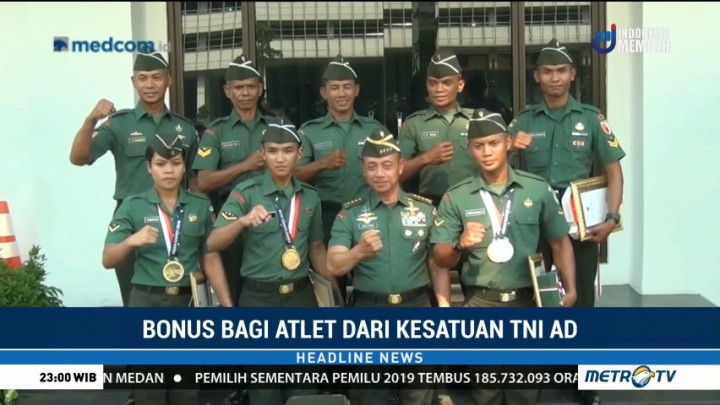 Kasad Beri Bonus Tambahan Bagi Prajurit TNI Berprestasi di Asian Games