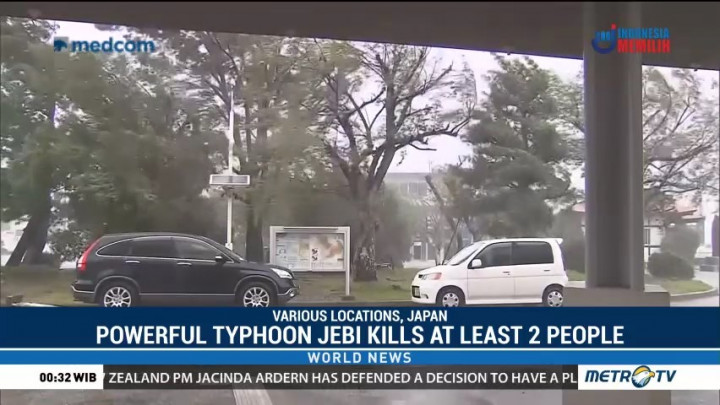 Powerful Typhoon Jebi Kills At Least 2 People
