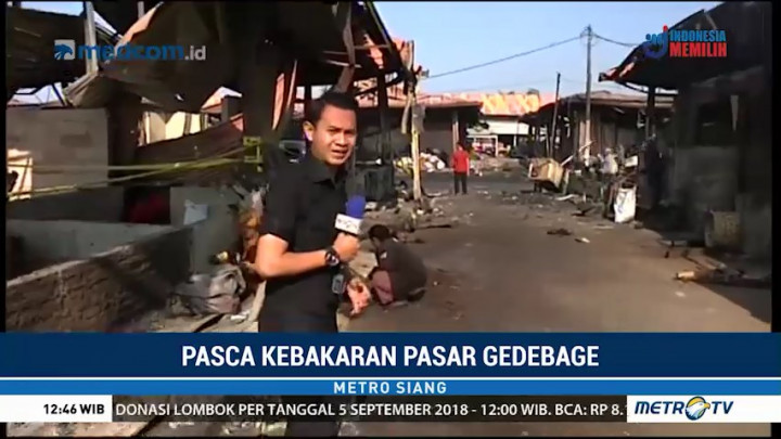 Kondisi Pasar Gedebage Pascakebakaran