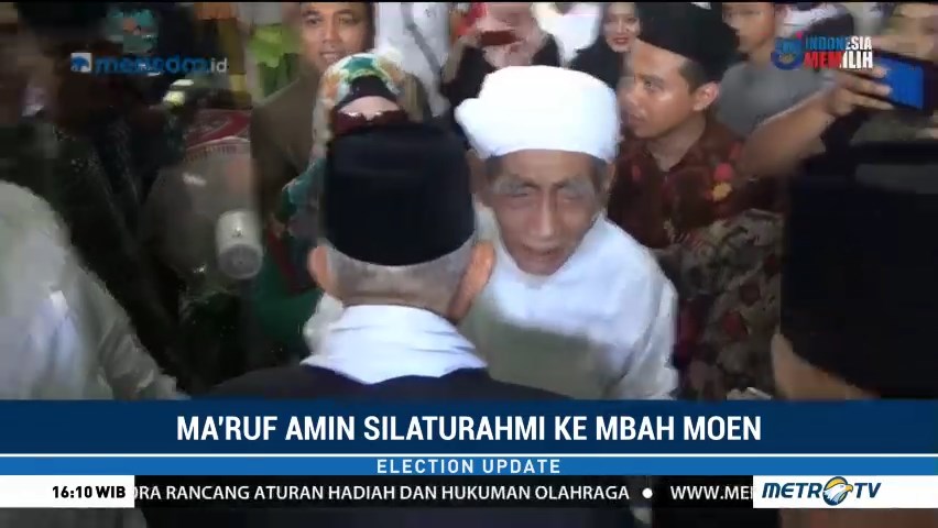Ma'ruf Amin Mengaku Ditunjuk Mbah Moen Jadi Cawapres Jokowi