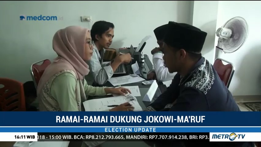 Ramai-ramai Daftar Jadi Relawan Jokowi-Ma'ruf