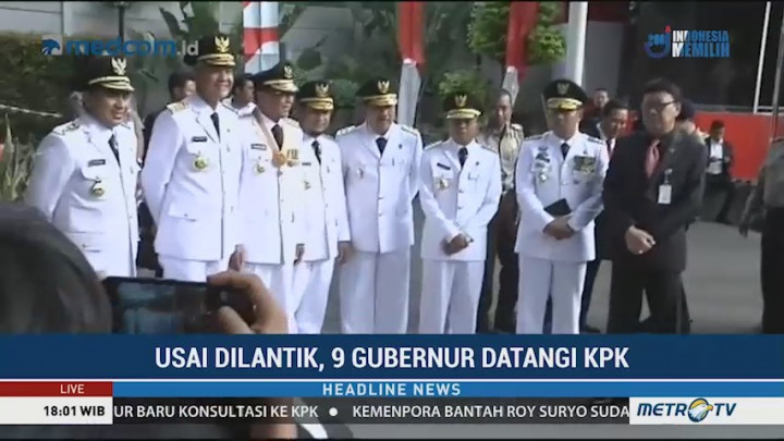 Minus Victor Laiskodat, Semua Gubernur Datangi KPK Setelah Dilantik