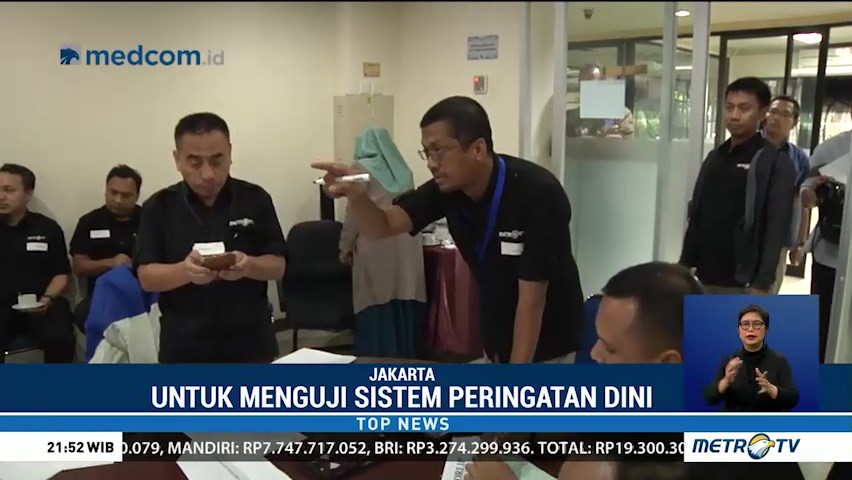 Metro TV Gelar Simulasi Pemberitaan Gempa Bumi