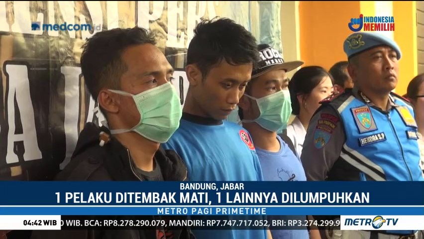 Pembegal Mahasiswi di Bandung Ditembak hingga Tewas