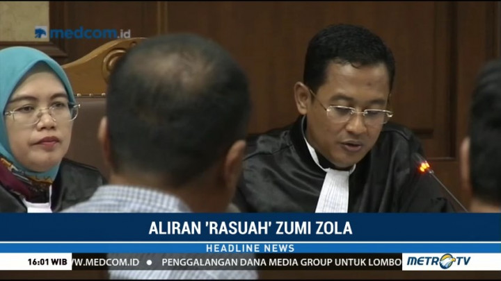 Saksi Akui Beri Uang ke Zumi Zola untuk Akomodasi Kader PAN