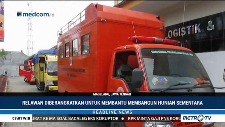 Puluhan Relawan Asal Magelang Diberangkatkan ke Lombok