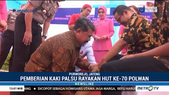 Kick Andy Foundation Beri Bantuan Kaki Palsu di Purwokerto