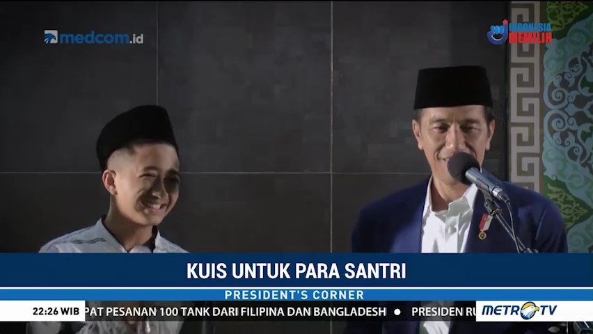 Jokowi Bersama Santri dan Siswa
