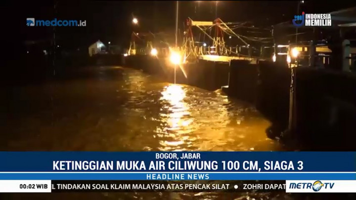 Puncak Diguyur Hujan, Bendung Katulampa Siaga 3