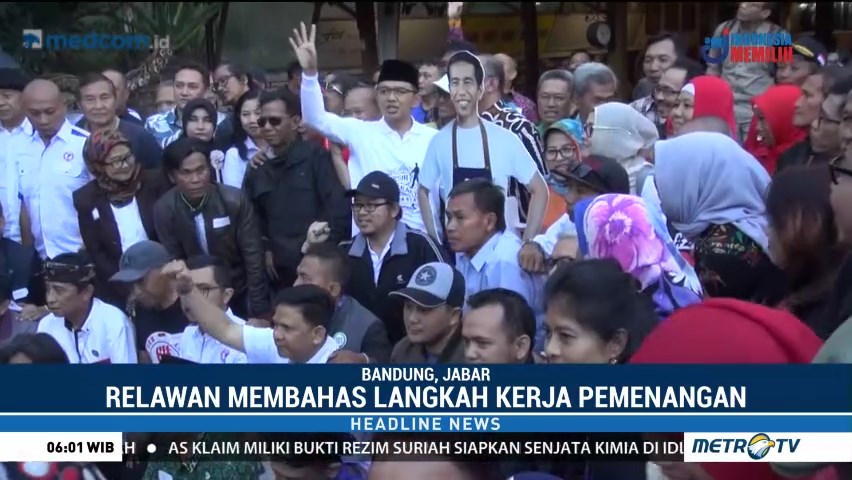 Simpul Relawan Jokowi-Ma'ruf Gelar Pertemuan di Bandung