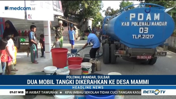 DPD Partai NasDem Polewali Mandar Distribusikan Air Bersih