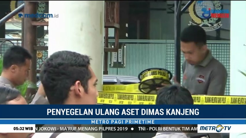 Polisi Segel Ulang Lima Gedung Aset Taat Pribadi