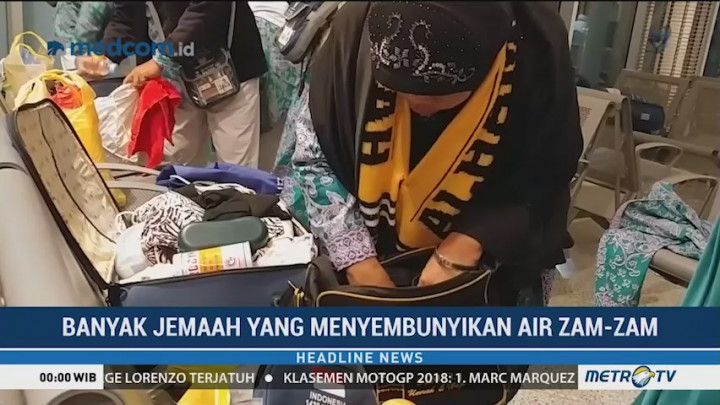 Kedapatan Membawa Air Zam-zam, Koper Jemaah Haji Dibongkar