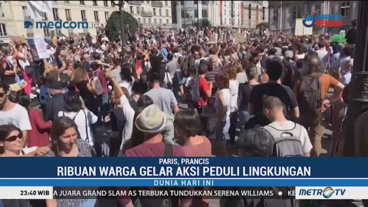 Ribuan Warga Paris Gelar Aksi Peduli Lingkungan