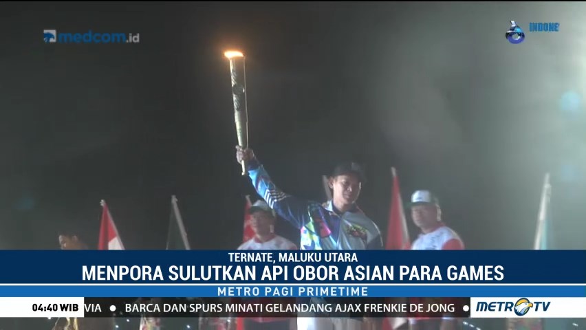 Pertama Kali, Api Obor Asian Para Games Disulutkan di Ternate