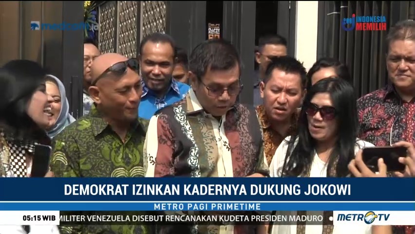 Demokrat Izinkan Kader Dukung Jokowi-Ma'ruf