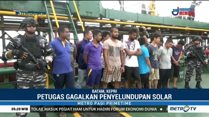 Petugas Gagalkan Penyelundupan Solar Ilegal di Batam