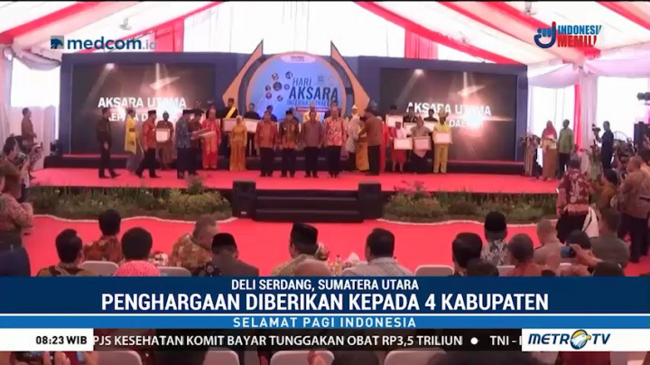 4 Kabupaten Raih Penghargaan di Hari Aksara Internasional