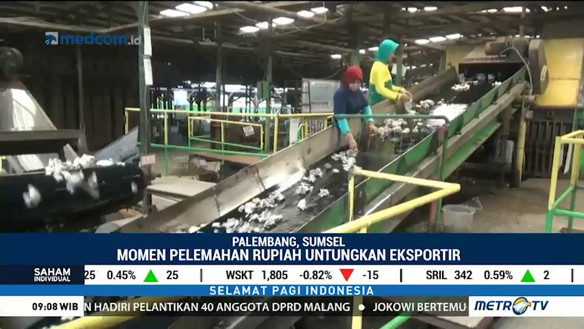 Melemahnya Rupiah Untungkan Eksportir Komoditas Karet