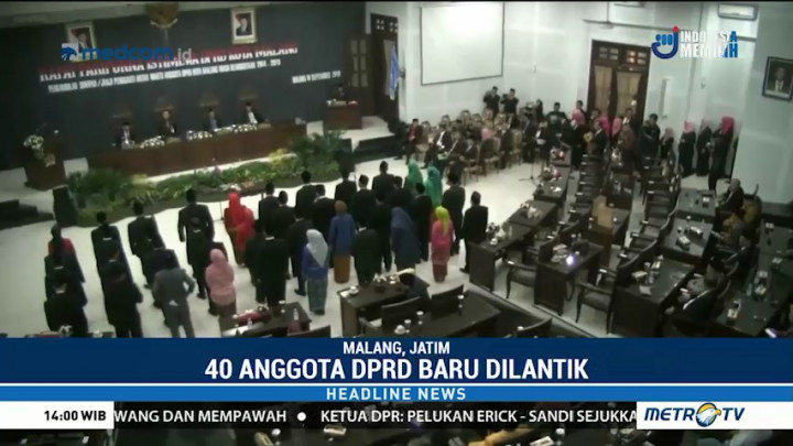 40 Anggota DPRD Malang Hasil PAW Dilantik