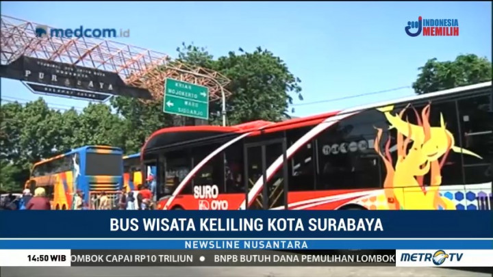 Bus Wisata Keliling Surabaya