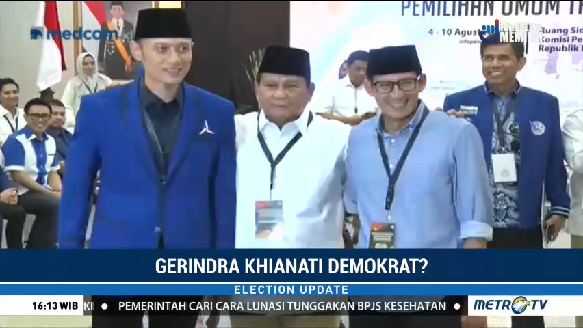 Demokrat tak Ingin Gerindra Besar Sendiri?