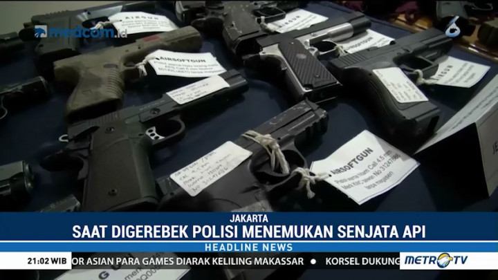Polisi Temukan Puluhan Senjata Api di Rumah DPO Kasus Narkoba