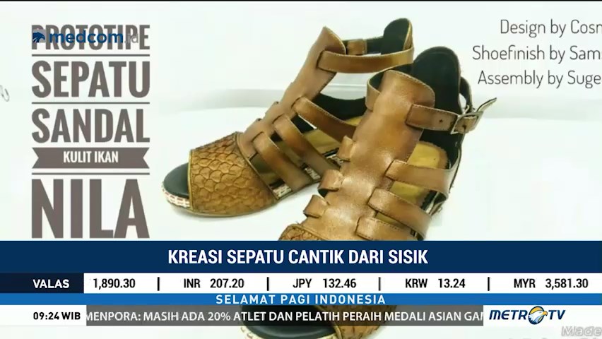 Kreasi Sepatu Cantik dari Kulit Ikan Laut