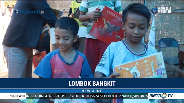 Media Group Kirim Ratusan Buku untuk Korban Gempa Lombok