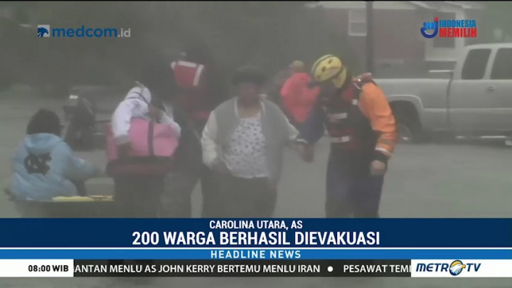 Badai Florence Menerjang, 200 Orang Dievakuasi dari North Carolina