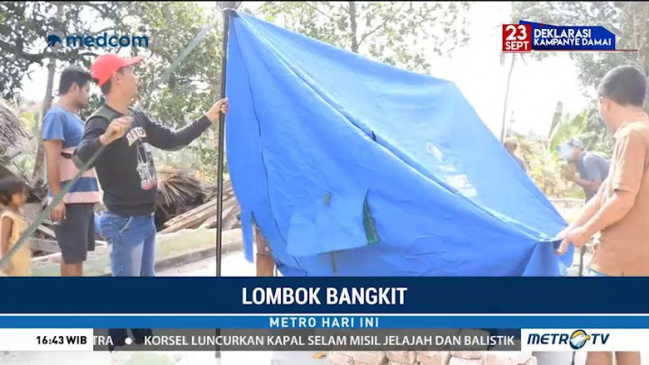 Media Group Salurkan Bantuan Tenda untuk Korban Gempa Lombok