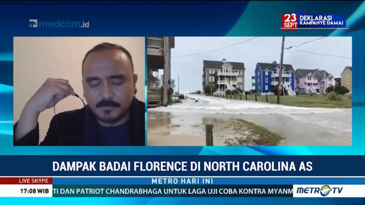 Akses Jalan dan Listrik di Carolina Utara Putus