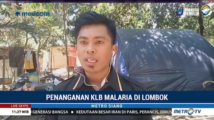 KLB Malaria, Dinkes Lombok Barat Lakukan Pengasapan di Pengungsian