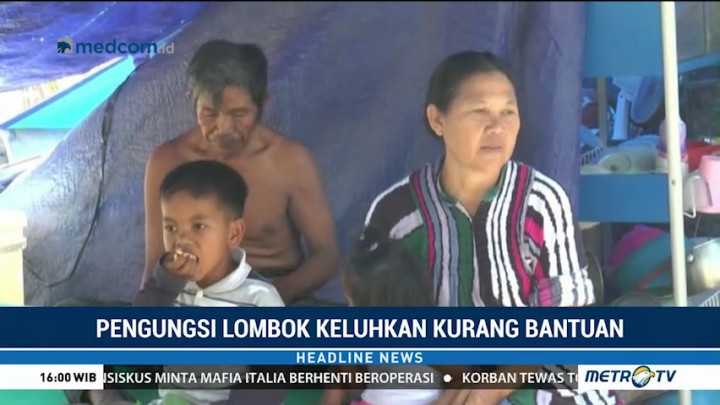 Pengungsi di Sumbawa Kekurangan Bantuan