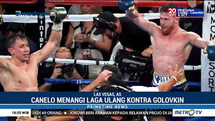 Kalahkan Golovkin, Canelo Juara Dunia Kelas Menengah