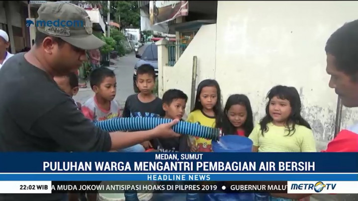 BPBD Sumut Distribusikan Air Bersih