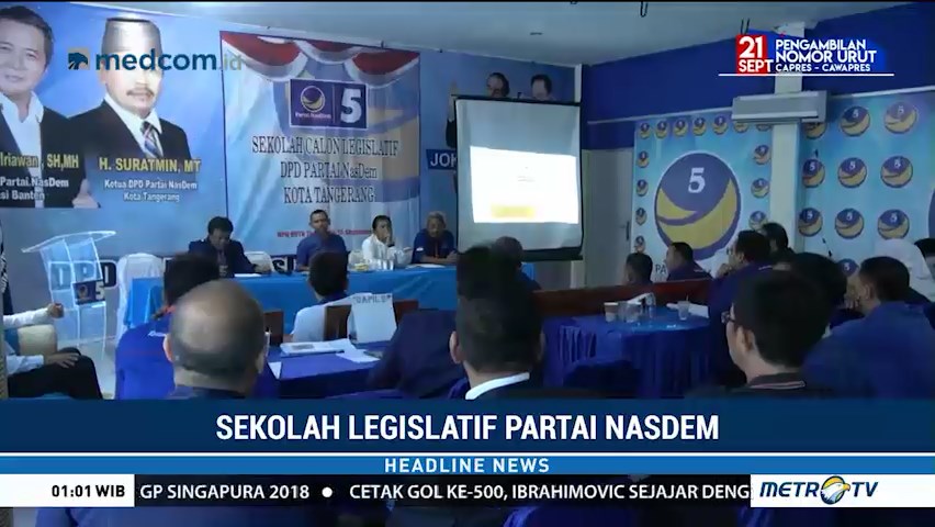 Kader NasDem Kota Tangerang Ikuti Sekolah Legislatif