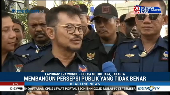 NasDem Laporkan Rizal Ramli ke Polda Metro