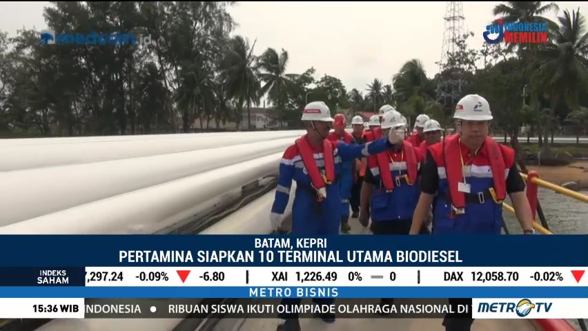 Pertamina Siapkan 10 Terminal Utama B20 di Riau