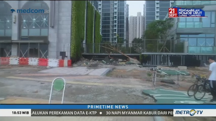 Tiongkok Diterjang Topan Mangkhut